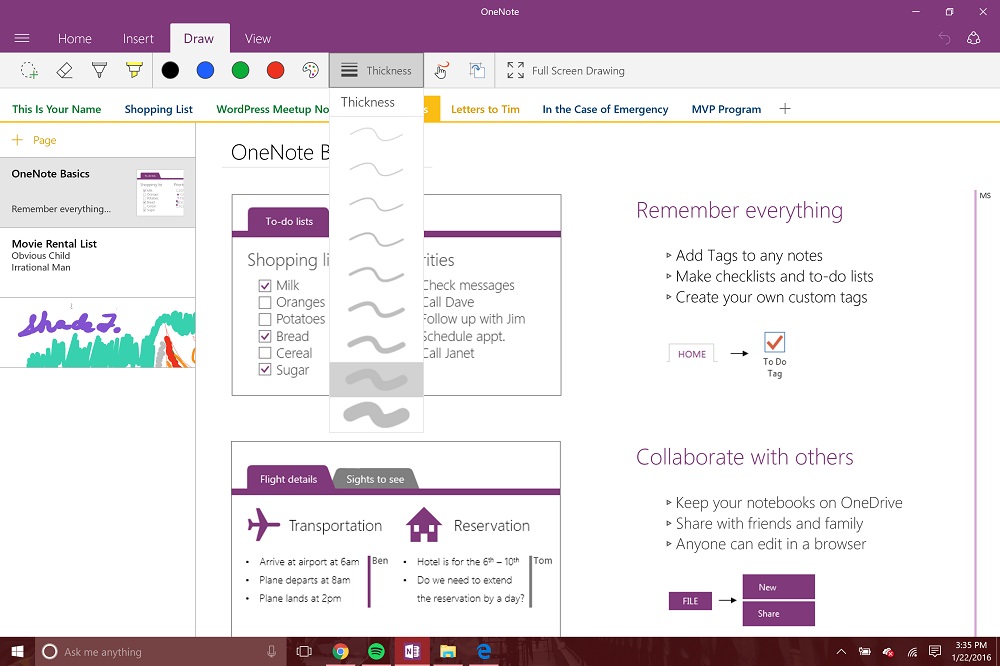find tags in onenote for mac